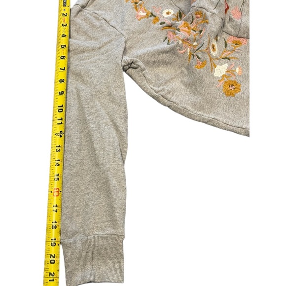 Anthropology Maeve Marcie Embroidered Floral Sweatshirt - Picture 11 of 11